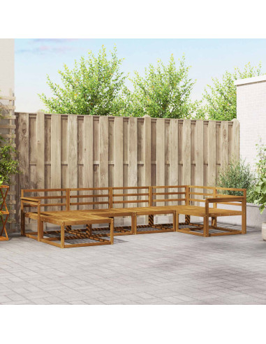 Set di divani da esterno 6 pcs Naturale