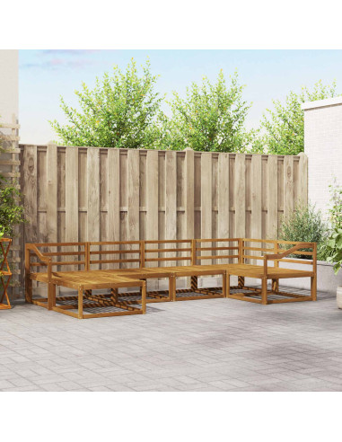 Set di divani da esterno 6 pcs Naturale