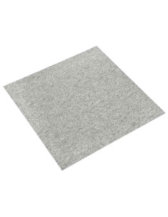 Tappeto 20 pcs Grigio chiaro 50 x 50 cm 100% Polipropilene