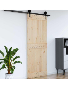 Porta NARVIK Naturale 90 x 210 cm Legno di pino solido