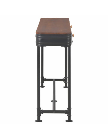 Tavolo Consolle 2 Cassetti 120x30x75 cm in Massello di Abete