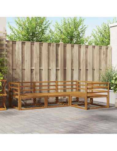 Set di divani da esterno 4 pcs Naturale