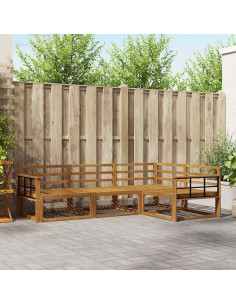 Set di divani da esterno 4 pcs Naturale