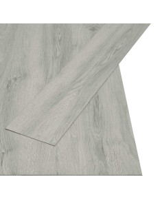 Listello per Pavimentazione Autoadesivo 32 pcs Grigio chiaro