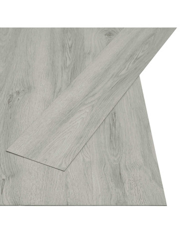 Listello per Pavimentazione Autoadesivo 32 pcs Grigio chiaro