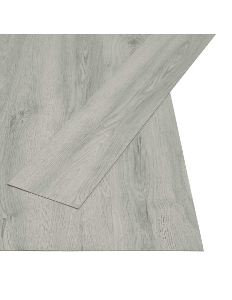 Listello per Pavimentazione Autoadesivo 32 pcs Grigio chiaro