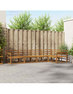 Set di divani da esterno 5 pcs Naturale