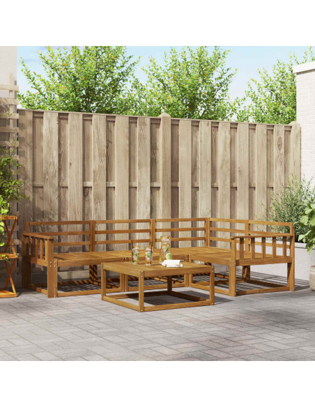 Set di divani da esterno 5 pcs Naturale