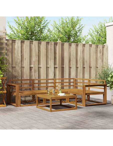 Set di divani da esterno 5 pcs Naturale