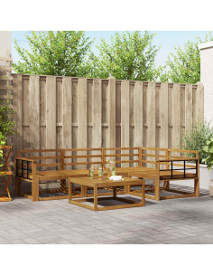 Set di divani da esterno 5 pcs Naturale