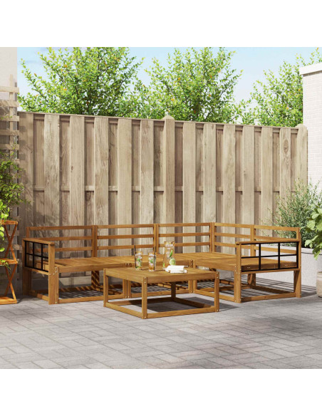 Set di divani da esterno 5 pcs Naturale