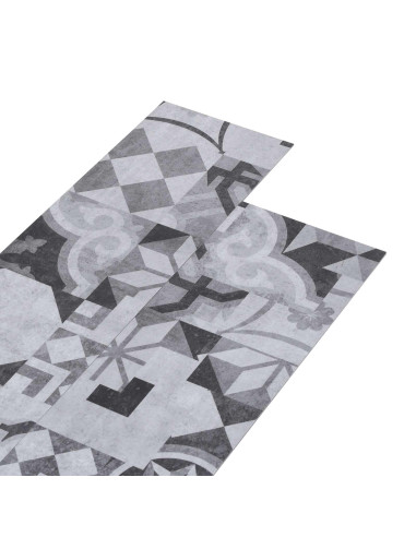 Listello per Pavimentazione Autoadesivo 32 pcs Motivo Grigio