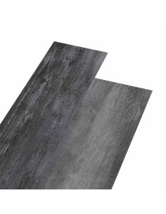 Listello per Pavimentazione Autoadesivo 32 pcs Grigio lucido