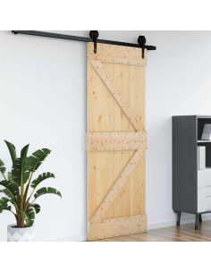 Porta NARVIK Naturale 85 x 210 cm Legno di pino solido