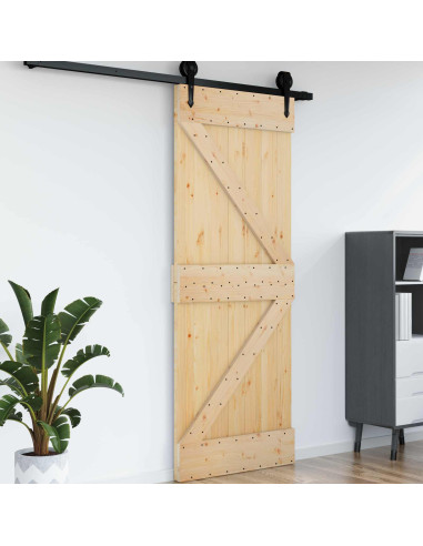 Porta NARVIK Naturale 95 x 210 cm Legno di pino solido