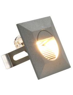 Lampade da Parete da Esterno a LED 6 pz 2 W Argento Quadrate