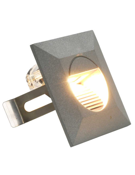 Lampade da Parete da Esterno a LED 6 pz 2 W Argento Quadrate