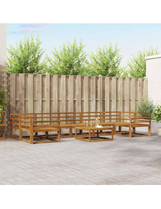 Set di divani da esterno 8 pcs Naturale