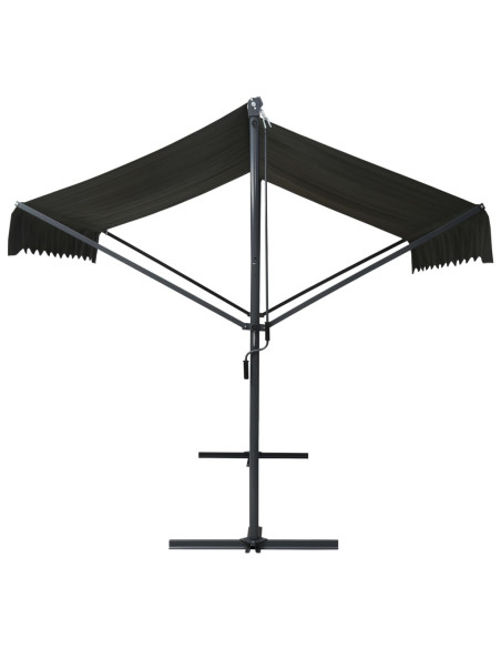 Tenda Parasole con Piedistallo 600x300 cm Antracite