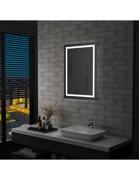 Specchio LED da Bagno con Sensore Tattile 60x80 cm
