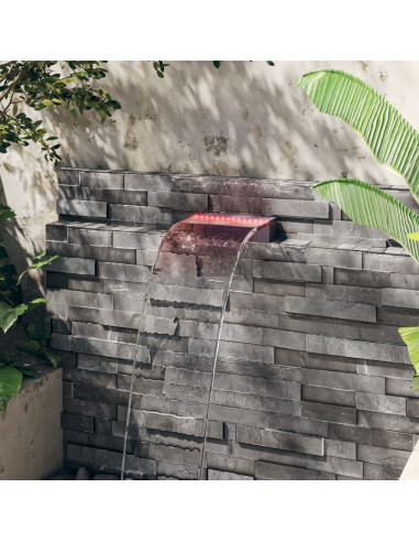 Sfioratore a Cascata con LED RGB Acrilico 30 cm