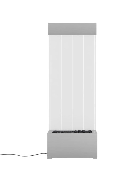 Colonna di Bolle con LED RGB Acciaio Inox e Acrilico 110 cm