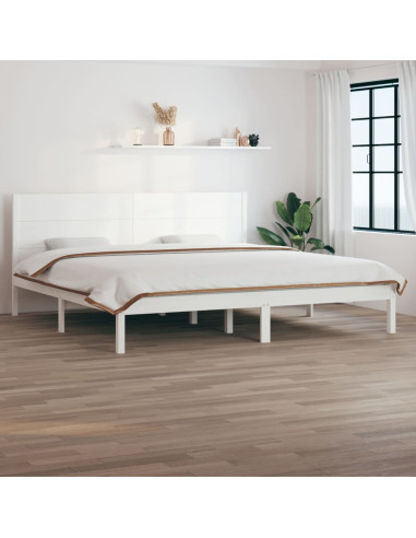 Giroletto Bianco in Legno Massello 180x200 cm Super King