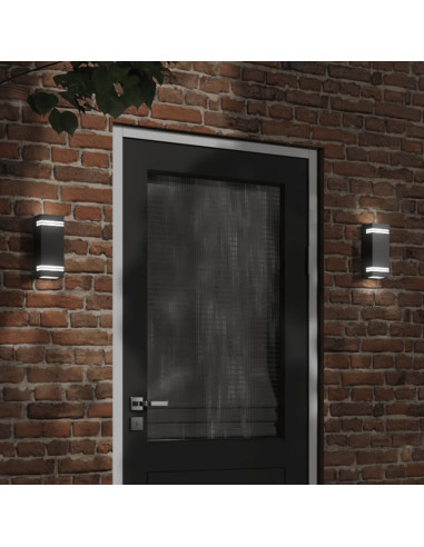 Applique da Esterno Nera in Acciaio Inossidabile