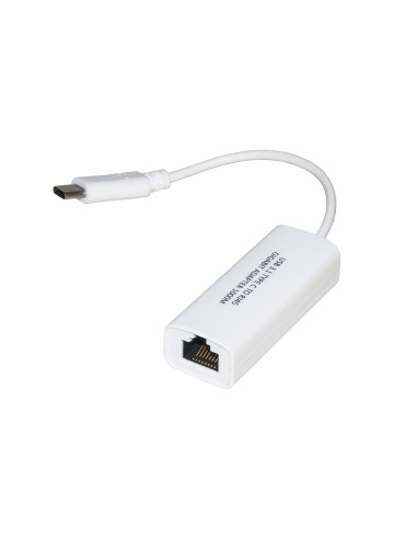 ADATTATORE USB TYPE C - RJ45 M/F PER RETI GIGABIT 10/100/1000