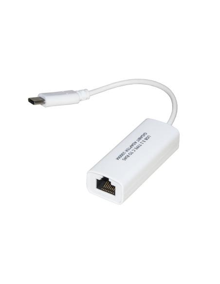 ADATTATORE USB TYPE C - RJ45 M/F PER RETI GIGABIT 10/100/1000