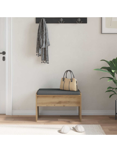 Panca per ingresso Rovere artigianale 63 x 38 x 40 cm