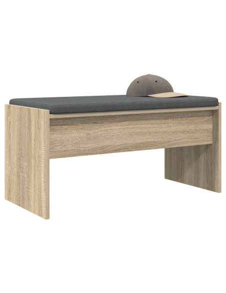 Panca per ingresso con cuscino Rovere Sonoma 83 x 38 x 40 cm