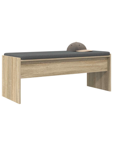 Panca per ingresso con cuscino Rovere Sonoma 103 x 38 x 40 cm