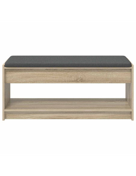 Panca per ingresso con cuscino Rovere Sonoma 103 x 38 x 45 cm