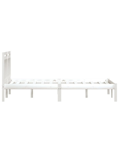 Giroletto Bianco in Legno Massello di Pino 160x200 cm