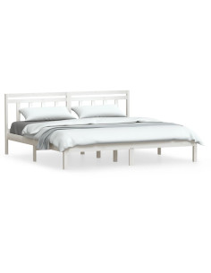 Giroletto Bianco 180x200 cm Super King in Legno Massello 2