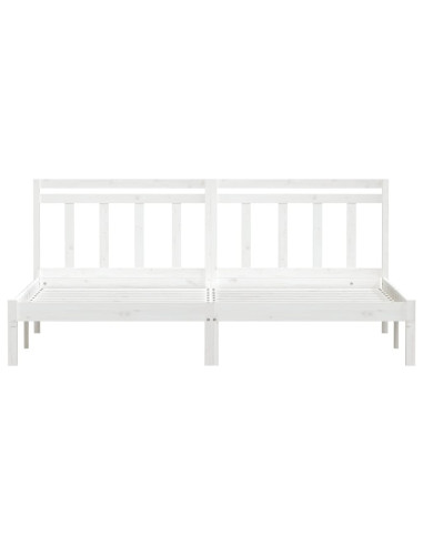 Giroletto Bianco 180x200 cm Super King in Legno Massello