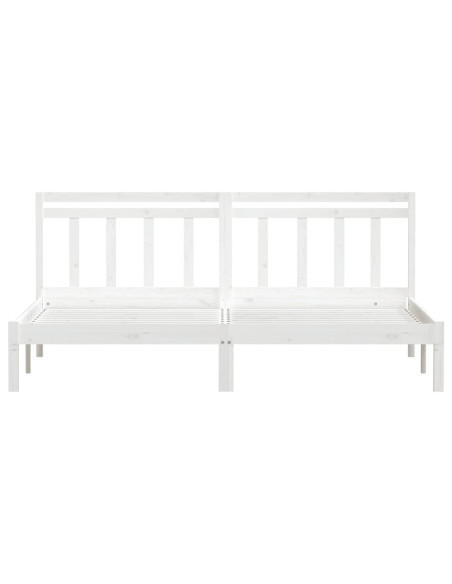 Giroletto Bianco 180x200 cm Super King in Legno Massello