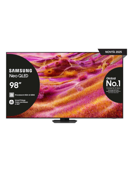 Samsung Neo QLED AI TV 98" QE98QN90FATXZT 4K Mini LED, Processore NQ4 AI Gen3, 4K AI Upscaling Pro, Motion Xcelerator 165Hz, Neo