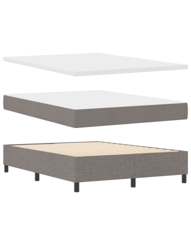 Letto a molle con materasso Talpa 140 x 190 cm Tessuto