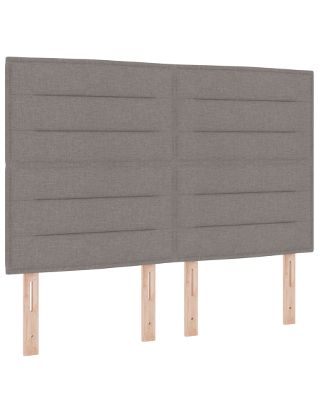 Letto con molle e materasso Grigio Scuro 90x190 cm Tessuto