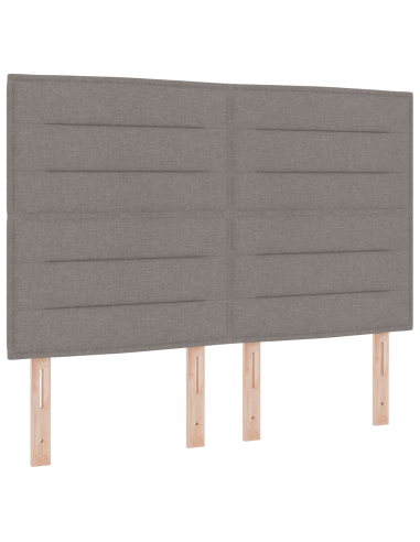 Letto con molle e materasso Grigio Scuro 90x190 cm Tessuto