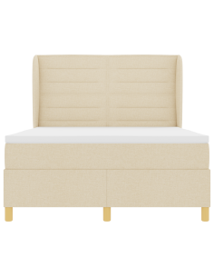 Letto con molle e materasso Grigio Scuro 90x190 cm Tessuto 2