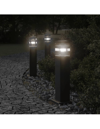 Lampade da Terra per Esterni Nera 50 cm in Alluminio