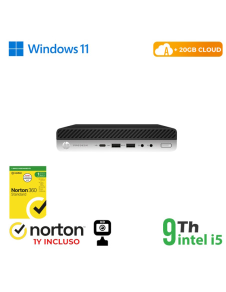 RINOVO Ultra Mini PC DM HP 600-800 G5 i5-9X00T/SODDR4 8GB/SSD 256GB/W11P/No Dvd/Grade A/1Y Warranty