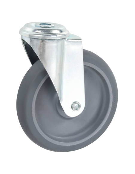 Ruote Girevoli con Foro per Bulloni 4 pz 125 mm