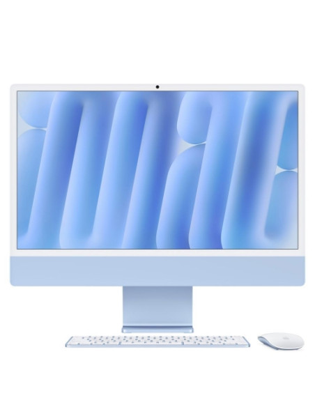 AIO APPLE iMac 24" Retina 4.5K 512GB SSD chip Apple M4 con CPU 10-core e GPU 10-core, 16GB - Blu  -  MWV33T/A