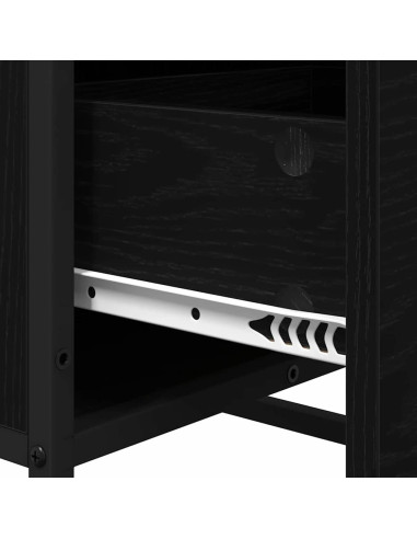 Credenza Rovere Nero 35.5 x 35 x 76 cm