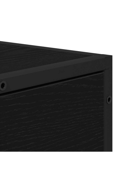 Credenza Rovere Nero 35.5 x 35 x 76 cm