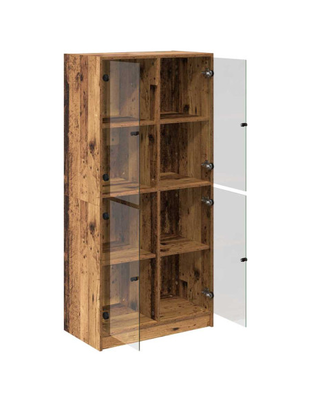Credenza Legno vecchio 68 x 37 x 142 cm Legno multistrato